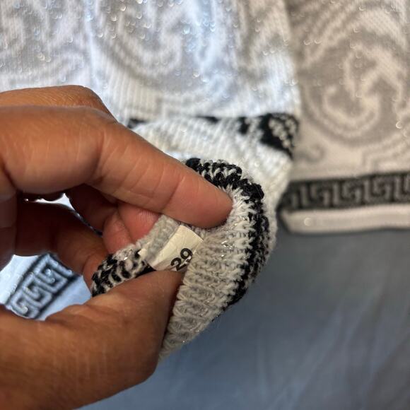 Vintage JJ Brown USA Knit Sweater Rollneck Holiday Winter Christmas Sparkly Glam - Picture 8 of 9